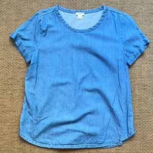 J. Crew short sleeve jean shirt